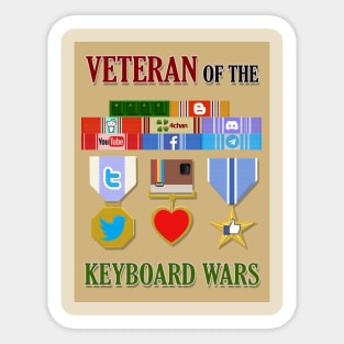 Veteran of the Keyboard Wars Sticker